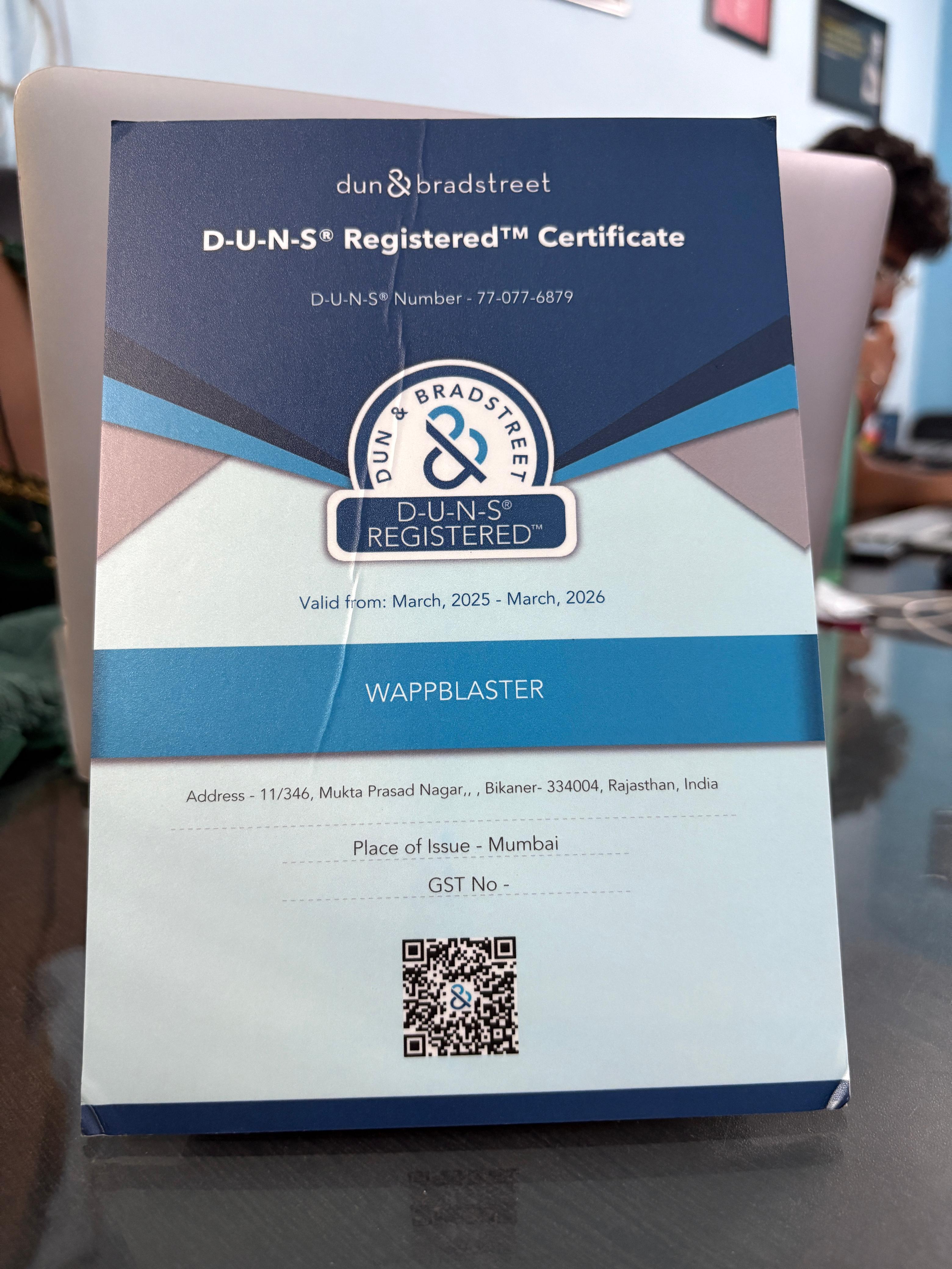 D-U-N-S Registered Certificate